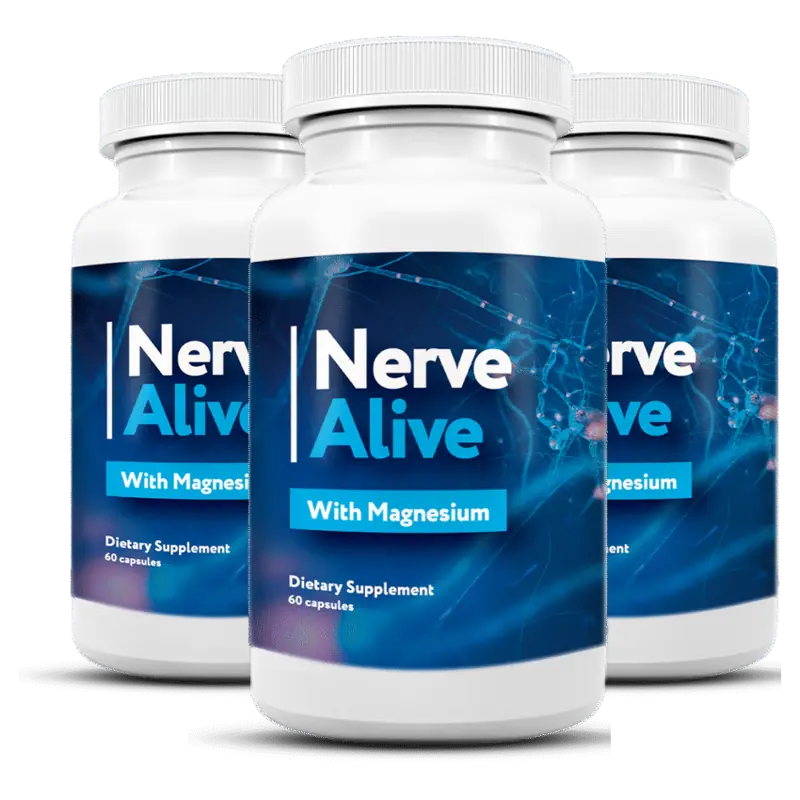 Three bottles of Nerve Alive