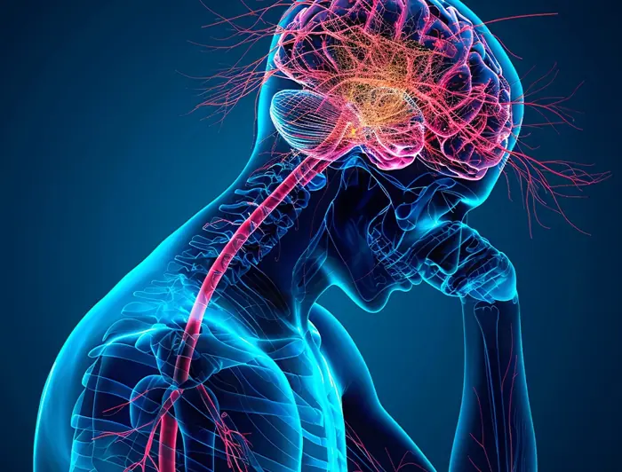 Illustration of the human nervous system